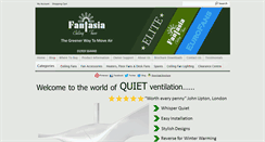 Desktop Screenshot of fantasiaceilingfans.com